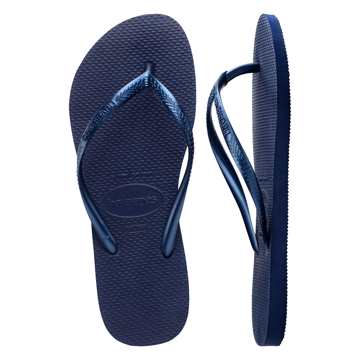 SANDALIAS MUJER HAVAIANAS AZUL MARINO SLIM - 5