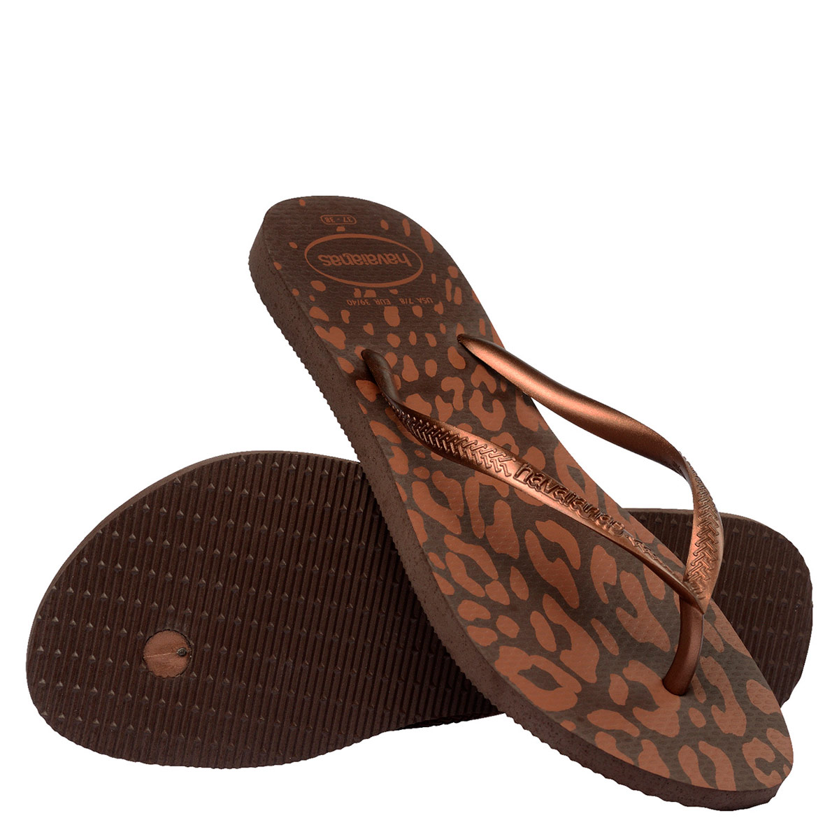 SANDALIAS MUJER HAVAIANAS CAFÉ SLIM ANIMALS - 2