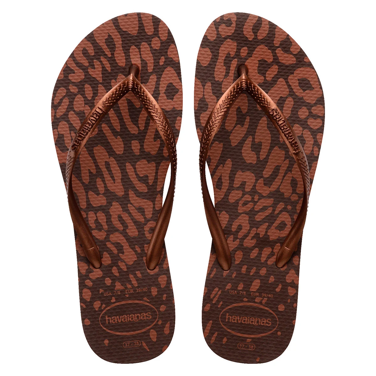 SANDALIAS MUJER HAVAIANAS CAFÉ SLIM ANIMALS - 5