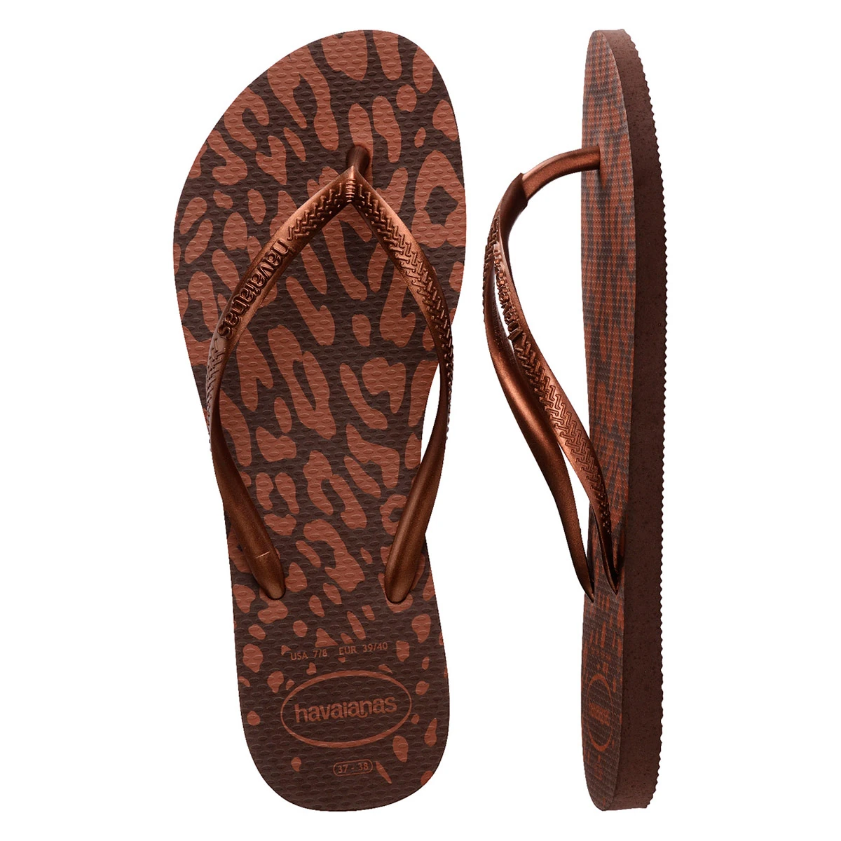 SANDALIAS MUJER HAVAIANAS CAFÉ SLIM ANIMALS - 6
