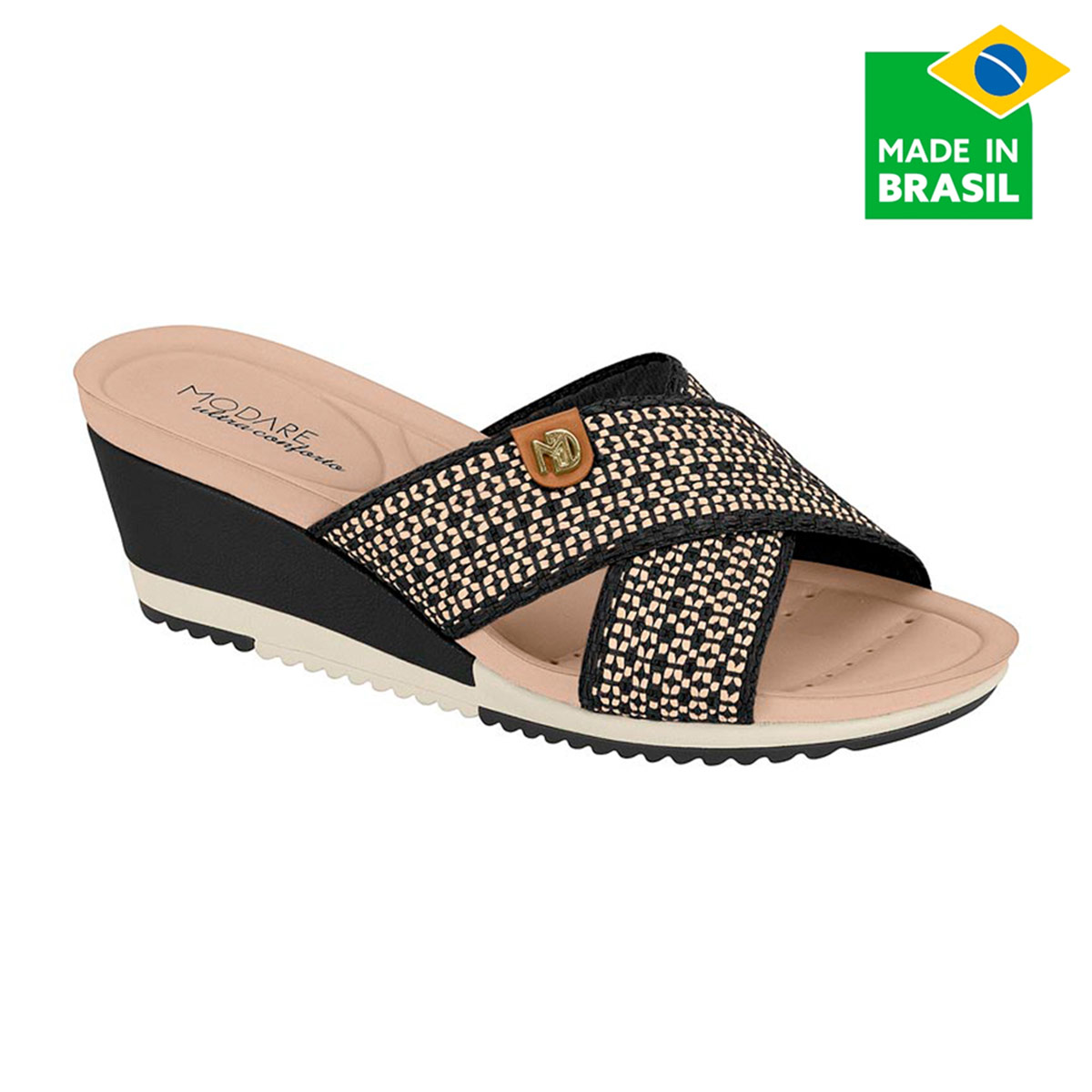 SANDALIAS MUJER MODARE NEGRO - 1