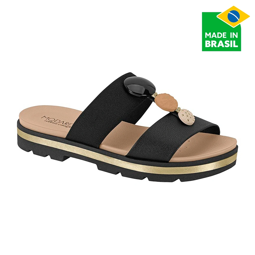 SANDALIAS MUJER MODARE NEGRO - 1