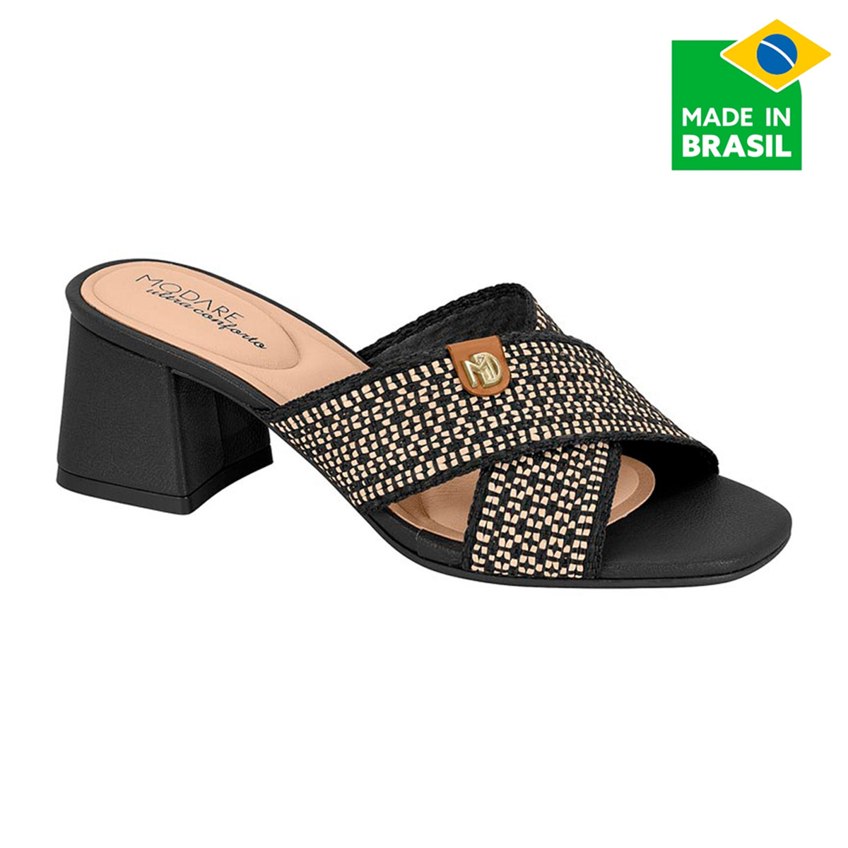 SANDALIAS MUJER MODARE NEGRO - 1