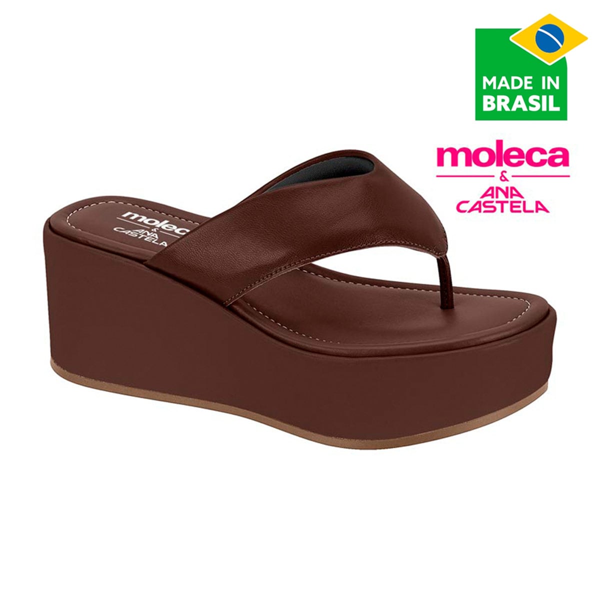SANDALIAS MUJER MOLECA CHOCOLATE - 1