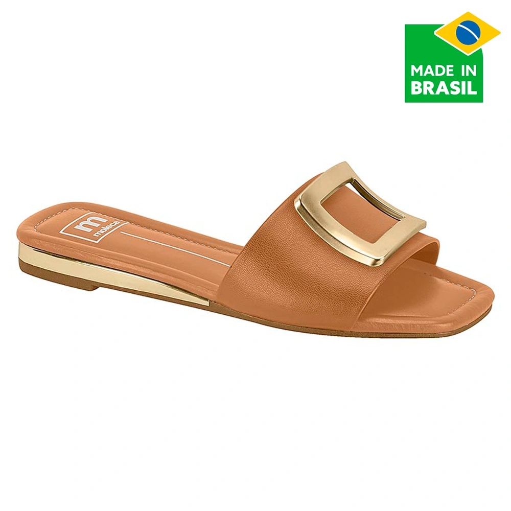 SANDALIAS MUJER MOLECA CAMEL - 1