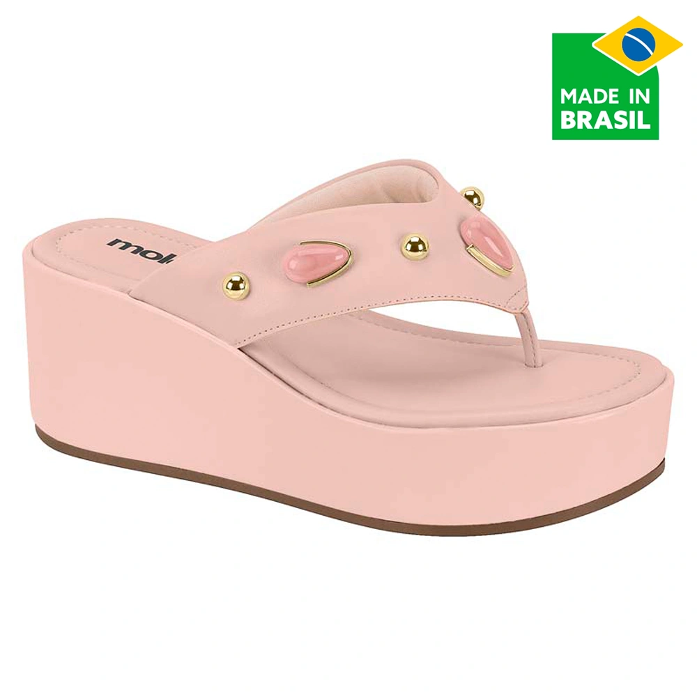 SANDALIAS MUJER MOLECA ROSADO - 1