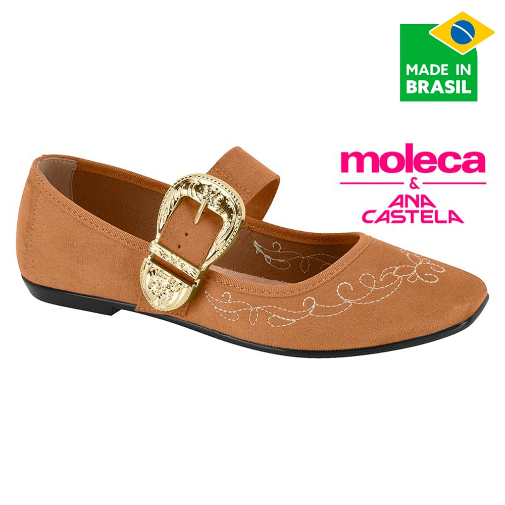 BALLERINAS MUJER MOLECA CAMEL - 1