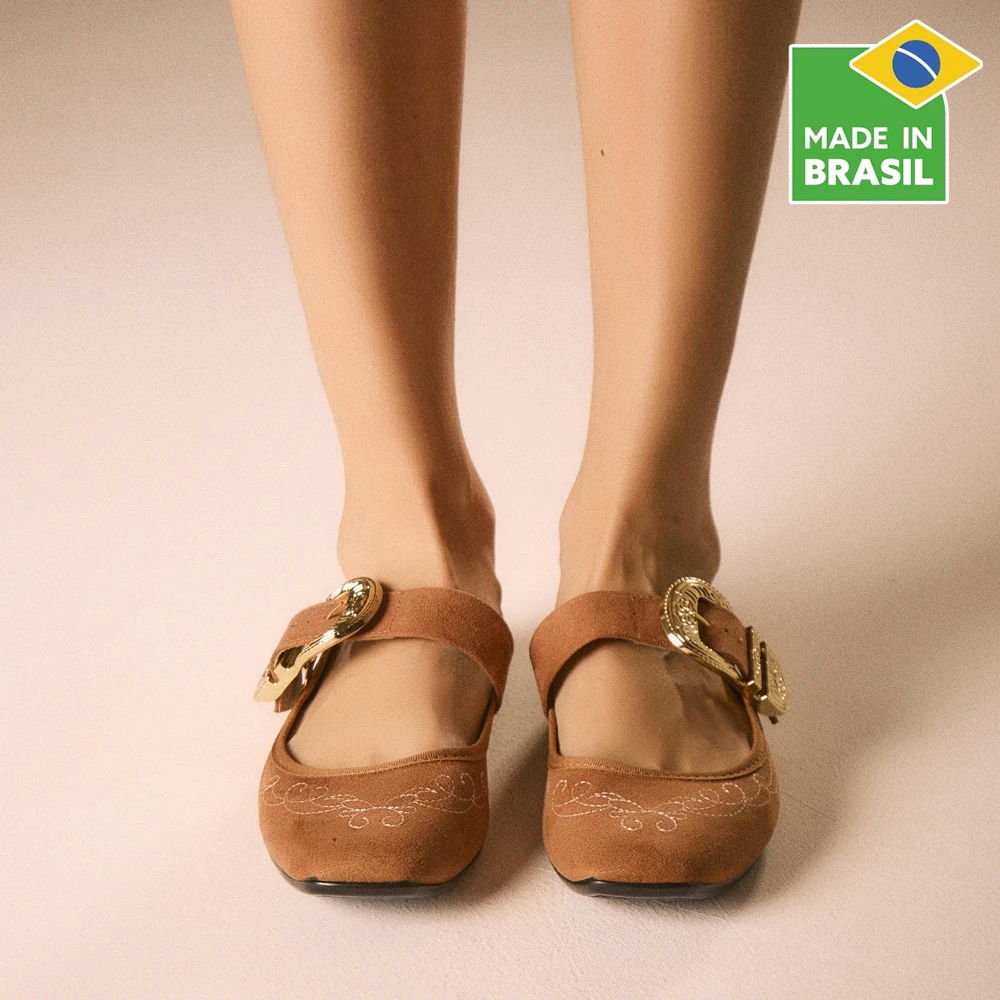 BALLERINAS MUJER MOLECA CAMEL - 2