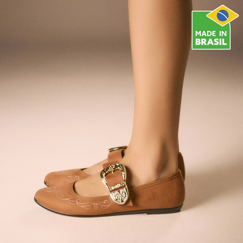 BALLERINAS MUJER MOLECA CAMEL - 3