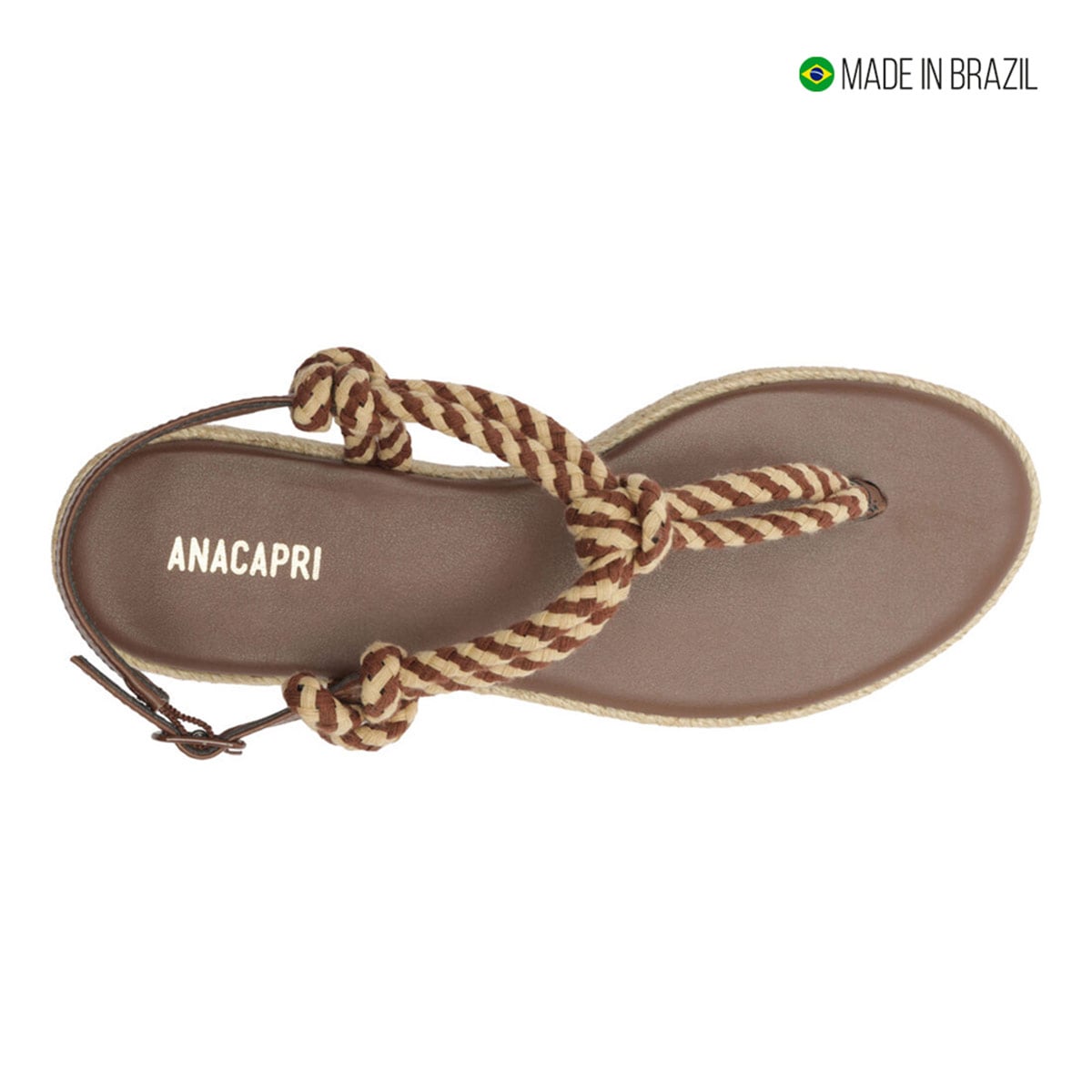 SANDALIAS MUJER ANACAPRI MARRÓN - 5