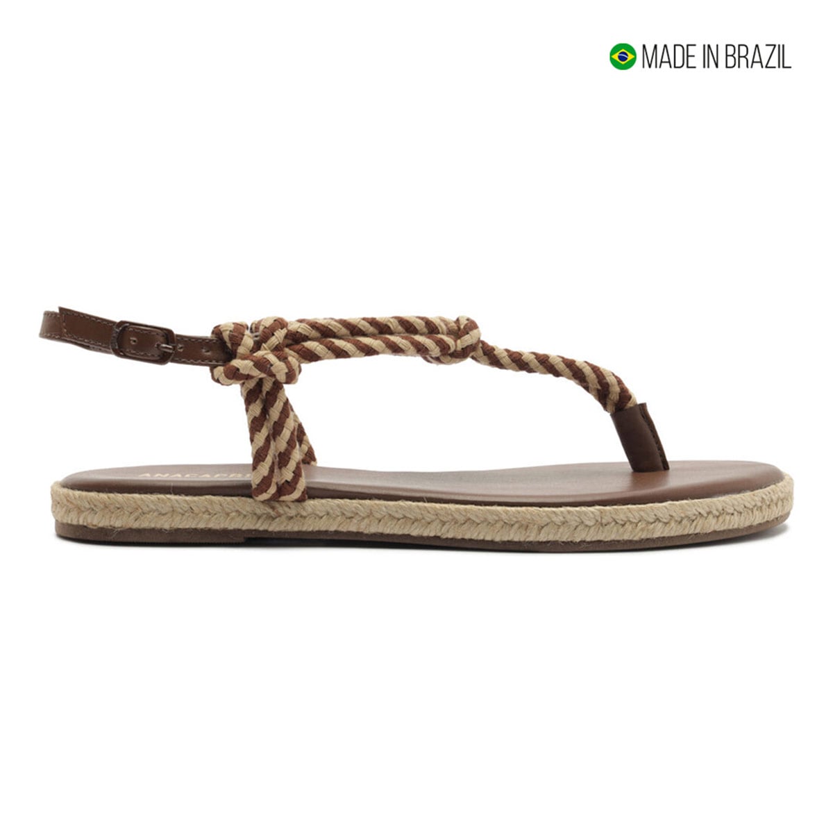 SANDALIAS MUJER ANACAPRI MARRÓN - 1