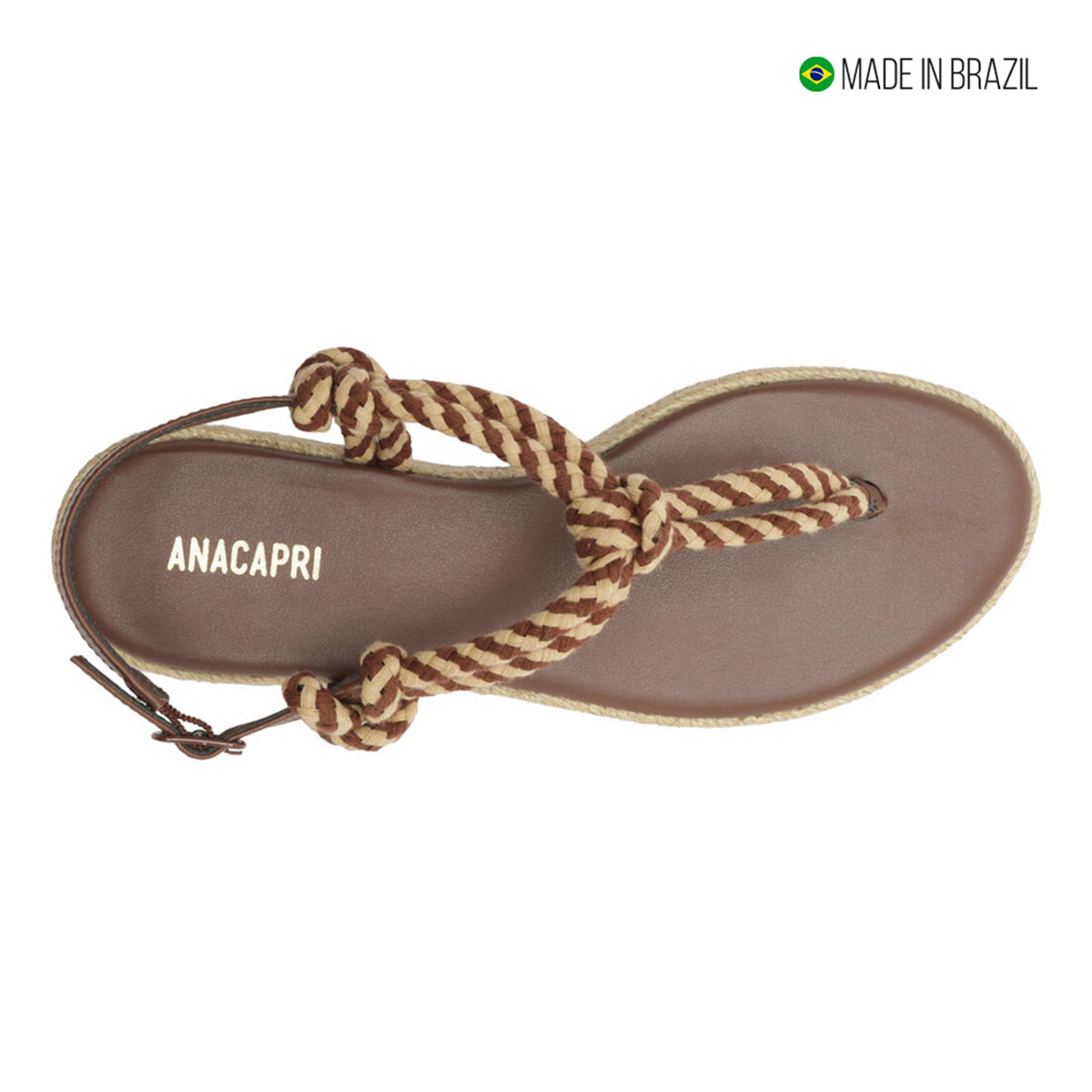 SANDALIAS MUJER ANACAPRI MARRÓN - 5