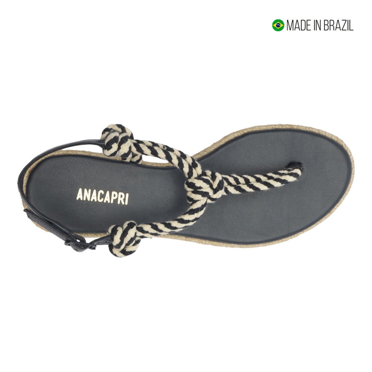 SANDALIAS MUJER ANACAPRI AZUL MARINO - 5