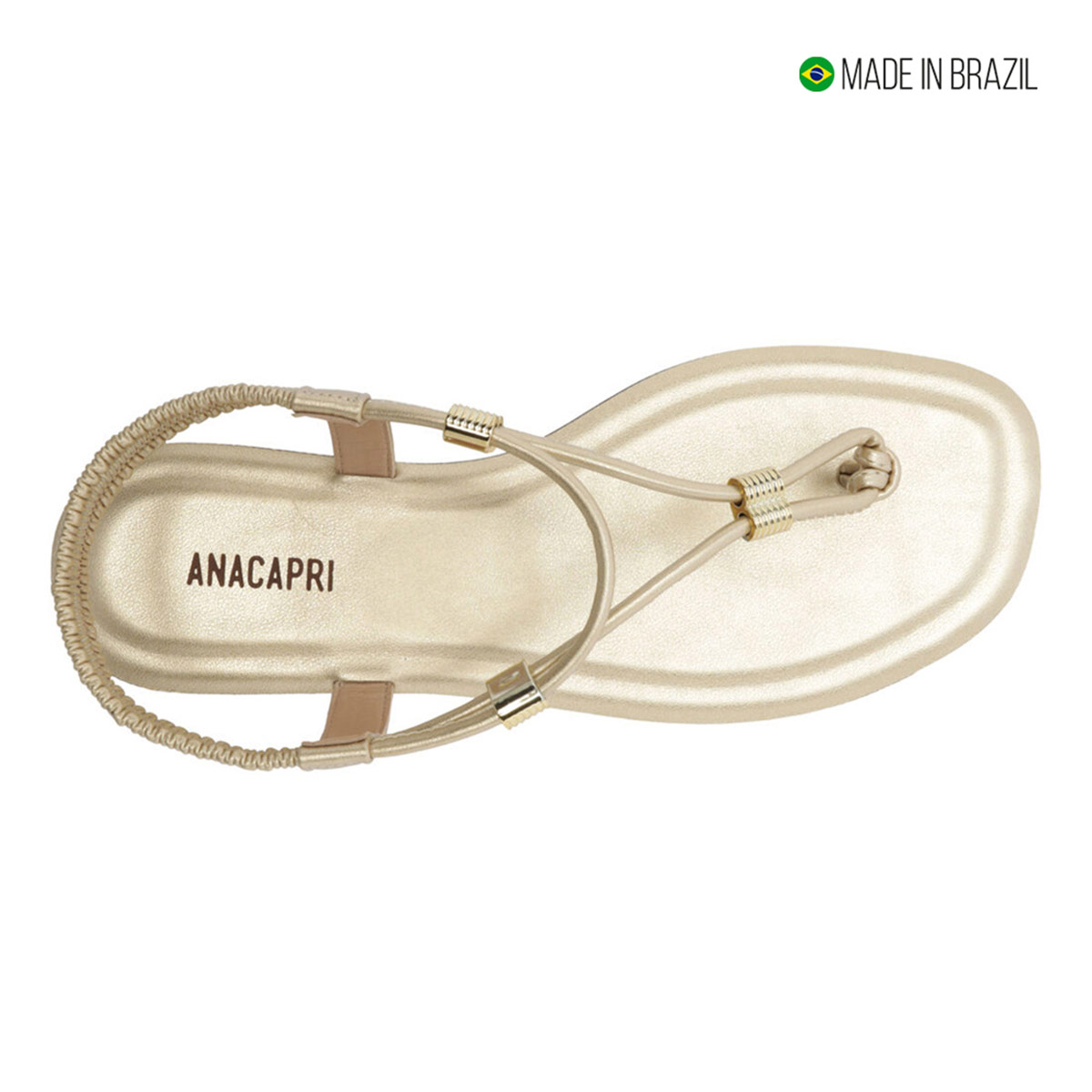 SANDALIAS MUJER ANACAPRI DORADO - 9