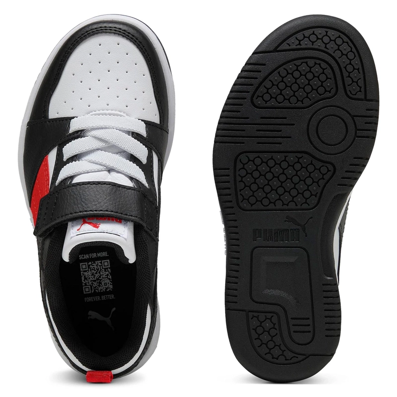 ZAPATILLAS NIÑO PUMA URBANAS BLANCO PUMA REBOUND V6 LO AC+ PS - 4