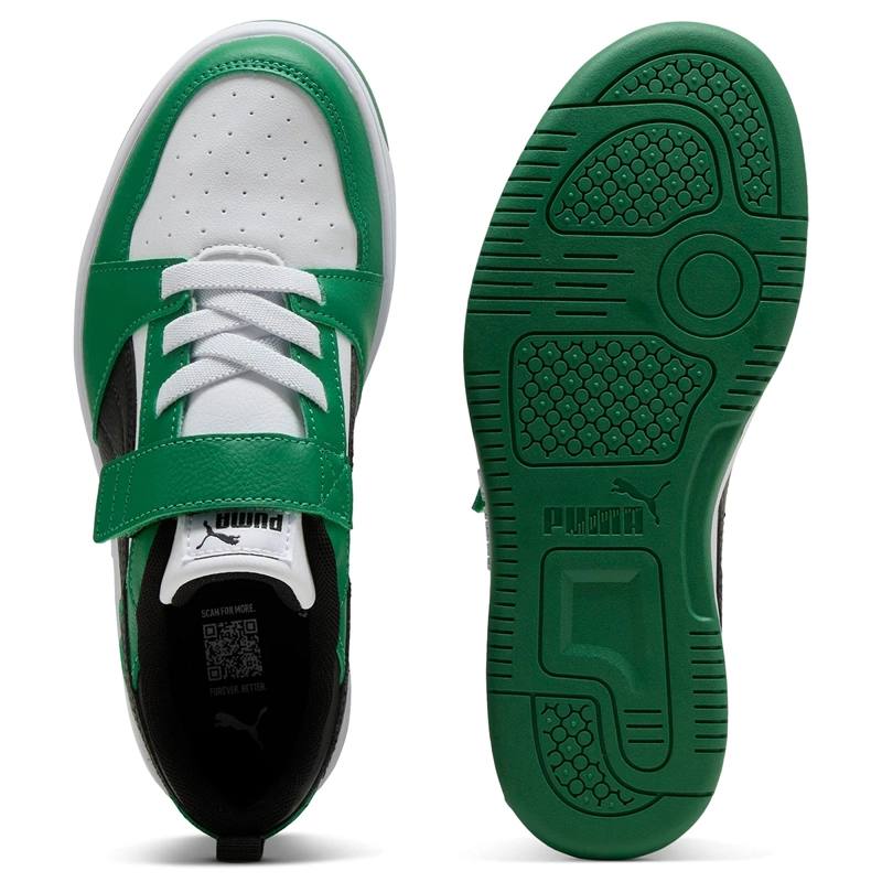 ZAPATILLAS NIÑO PUMA URBANAS VERDE PUMA REBOUND V6 LO AC+ PS - 4