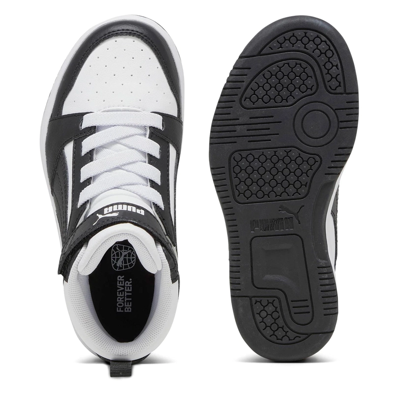 ZAPATILLAS NIÑO PUMA URBANAS BLANCO PUMA REBOUND V6 MID AC+ PS - 4