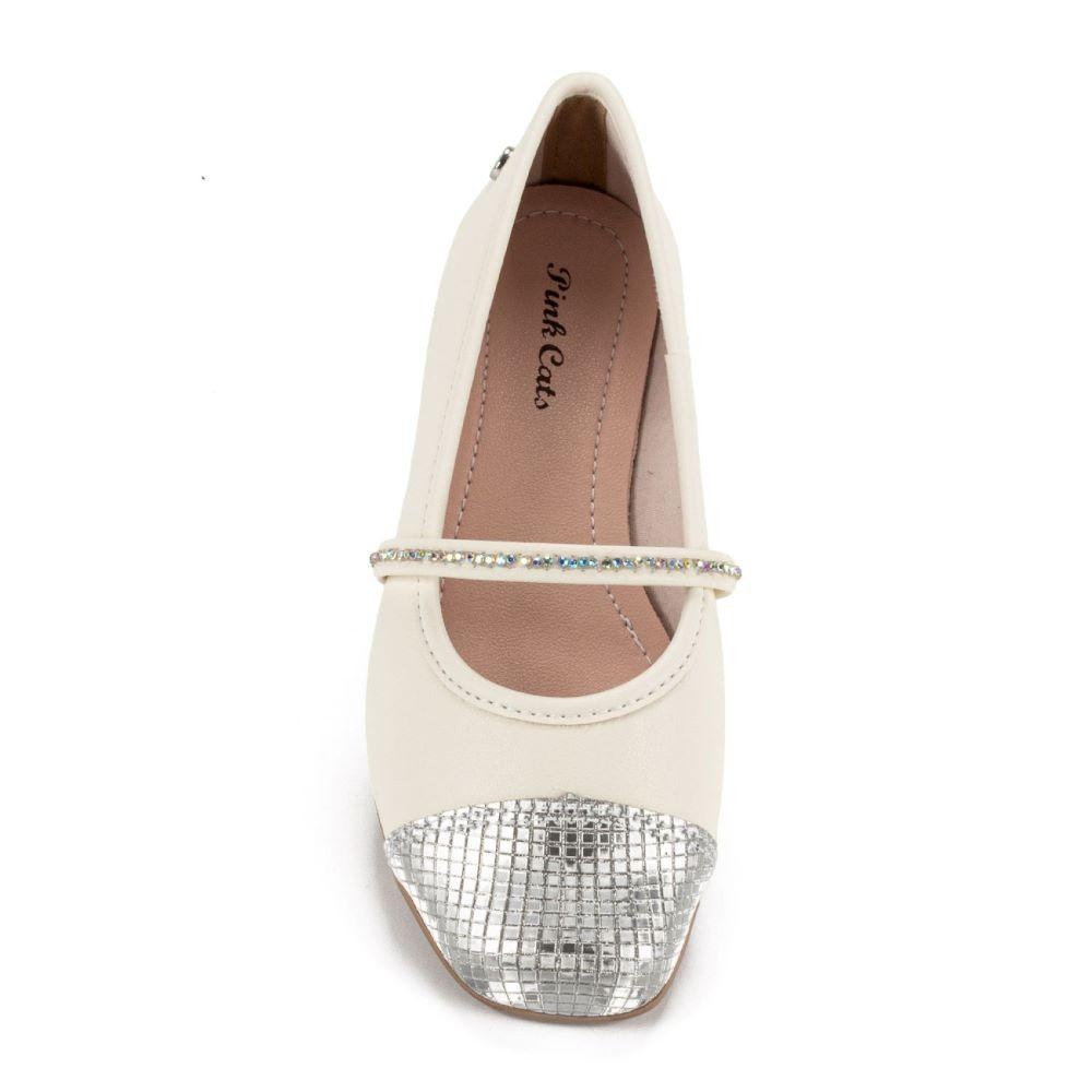 BALLERINAS NIÑA PINK CATS BLANCO V4320-V4324-0001 - 2