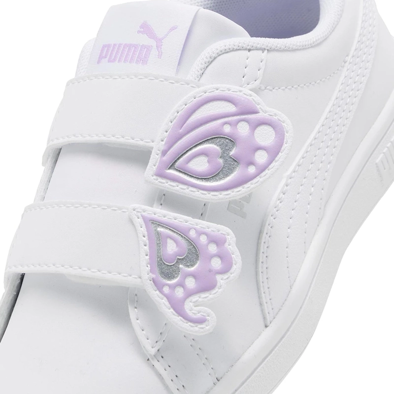 ZAPATILLAS NIÑA PUMA URBANAS BLANCO PUMA SMASH 3.0 BFLY V PS - 5