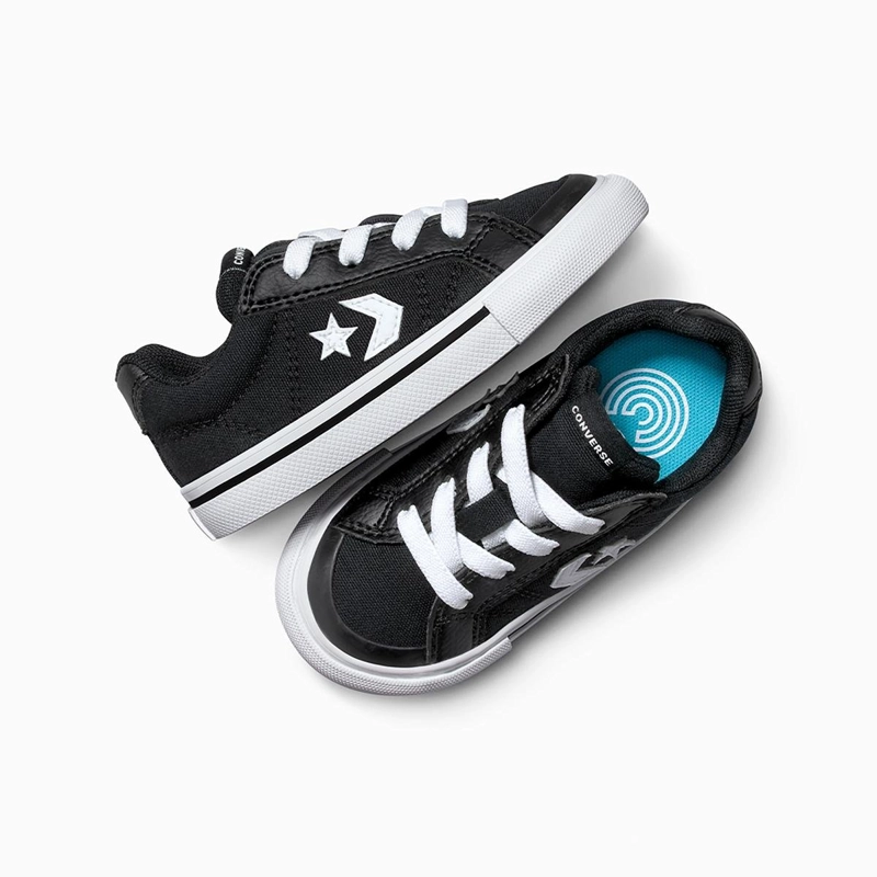 ZAPATILLAS NIÑO CONVERSE URBANAS NEGRO SPORT CASUAL EASY-ON - 4