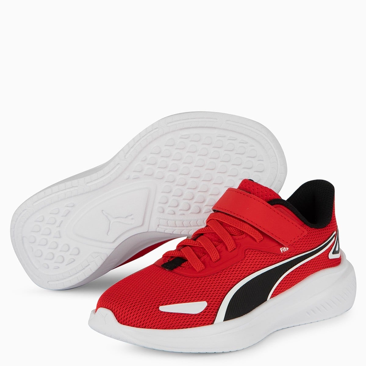 ZAPATILLAS NIÑO PUMA URBANAS ROJO SKYROCKET AC+ PS SMASH 3.0 L GLITTER VELCRO V INF - 2