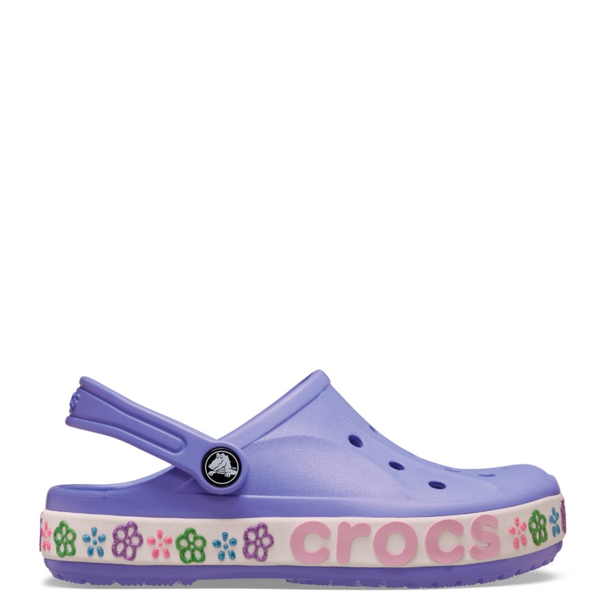 ZUECOS NIÑO CROCS MORADO BAYABAND FLOWER - 1