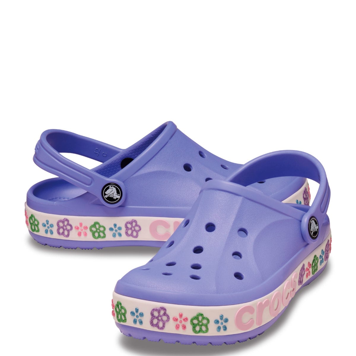 ZUECOS NIÑO CROCS MORADO BAYABAND FLOWER - 2