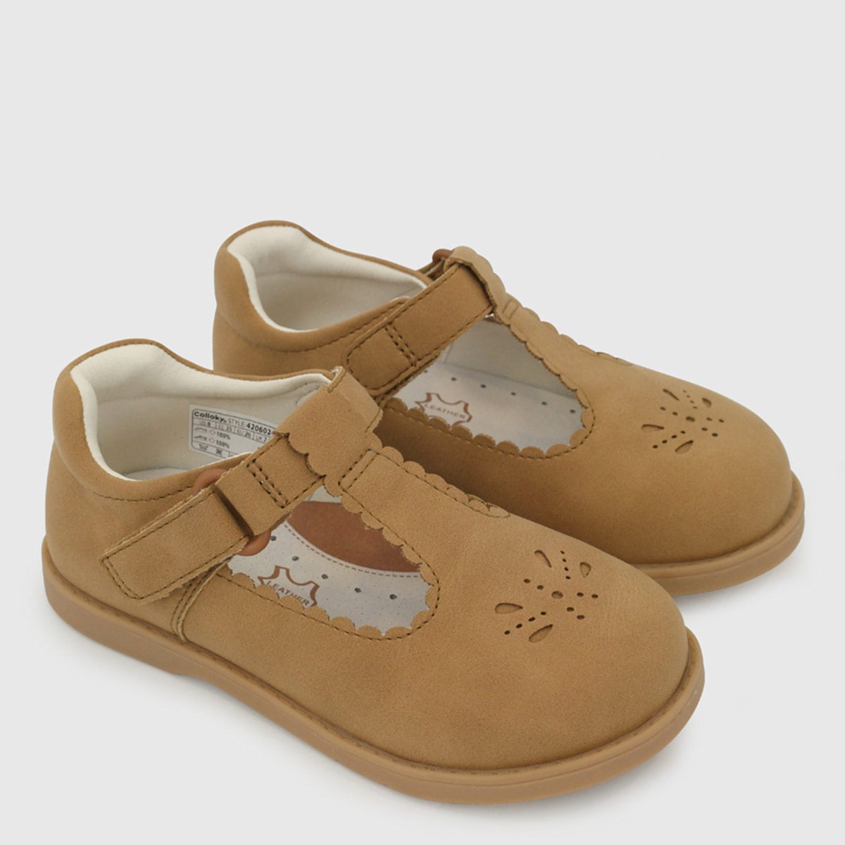 ZAPATOS DE VESTIR NIÑA COLLOKY CAMEL 42060272 - 2
