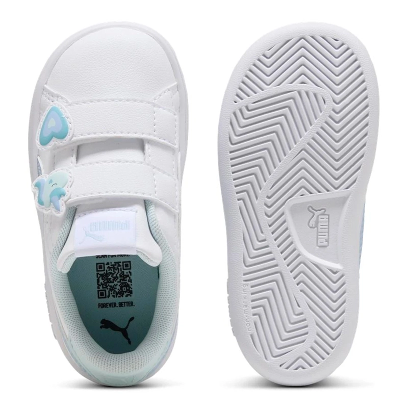 ZAPATILLAS NIÑA PUMA URBANAS BLANCO PUMA SMASH 3.0 BADGES V INF - 4