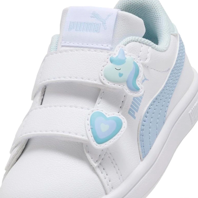 ZAPATILLAS NIÑA PUMA URBANAS BLANCO PUMA SMASH 3.0 BADGES V INF - 5