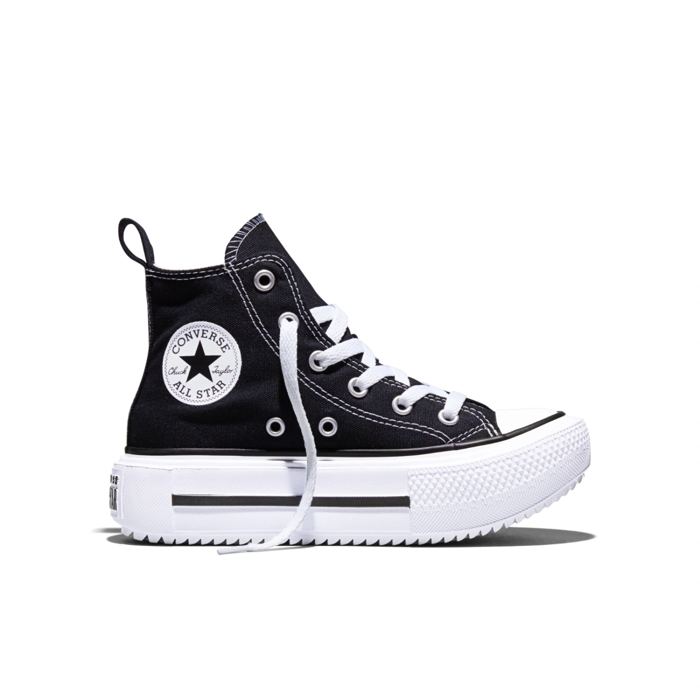 ZAPATILLAS NIÑO CONVERSE URBANAS NEGRO CHUCK TAYLOR ALL STAR DOUBLE STACK PLATFORM - 1