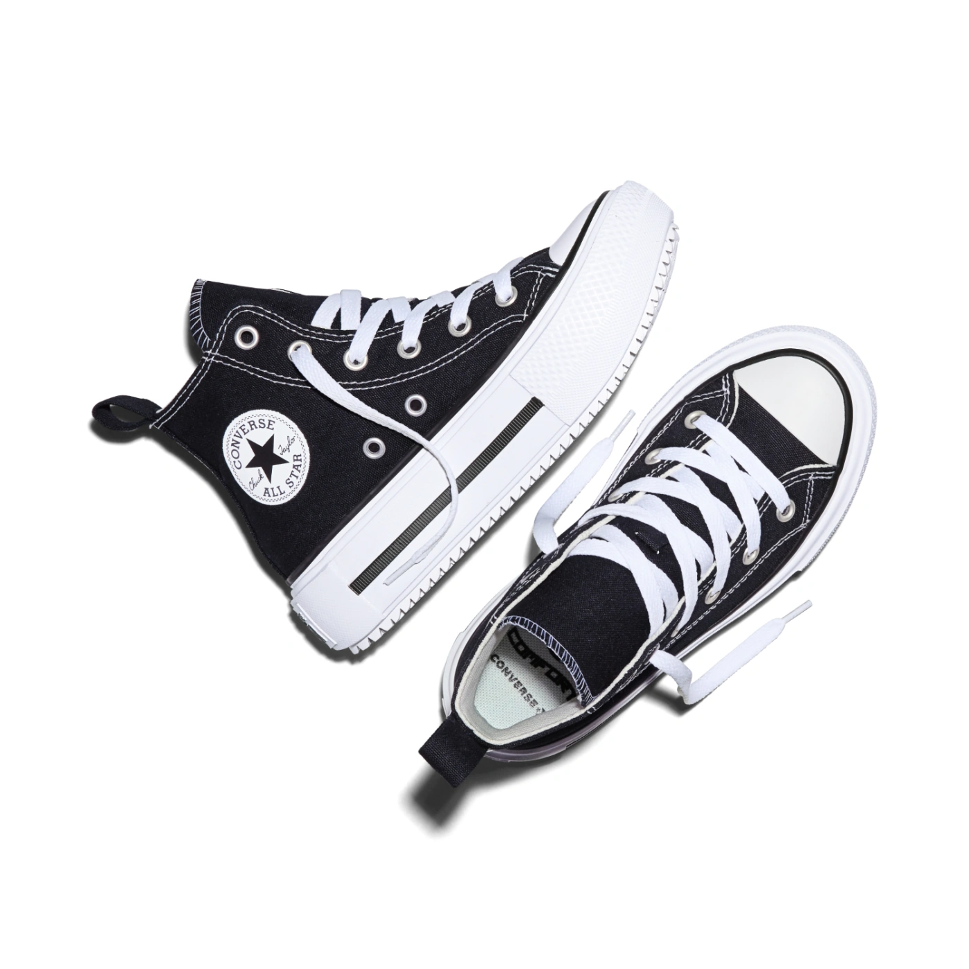 ZAPATILLAS NIÑO CONVERSE URBANAS NEGRO CHUCK TAYLOR ALL STAR DOUBLE STACK PLATFORM - 4