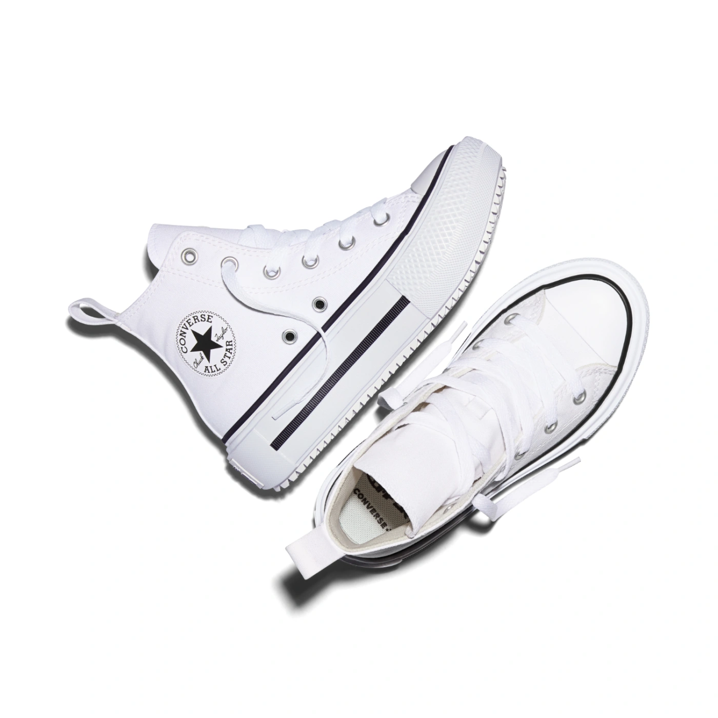 ZAPATILLAS NIÑO CONVERSE URBANAS BLANCO CHUCK TAYLOR ALL STAR DOUBLE STACK PLATFORM - 4