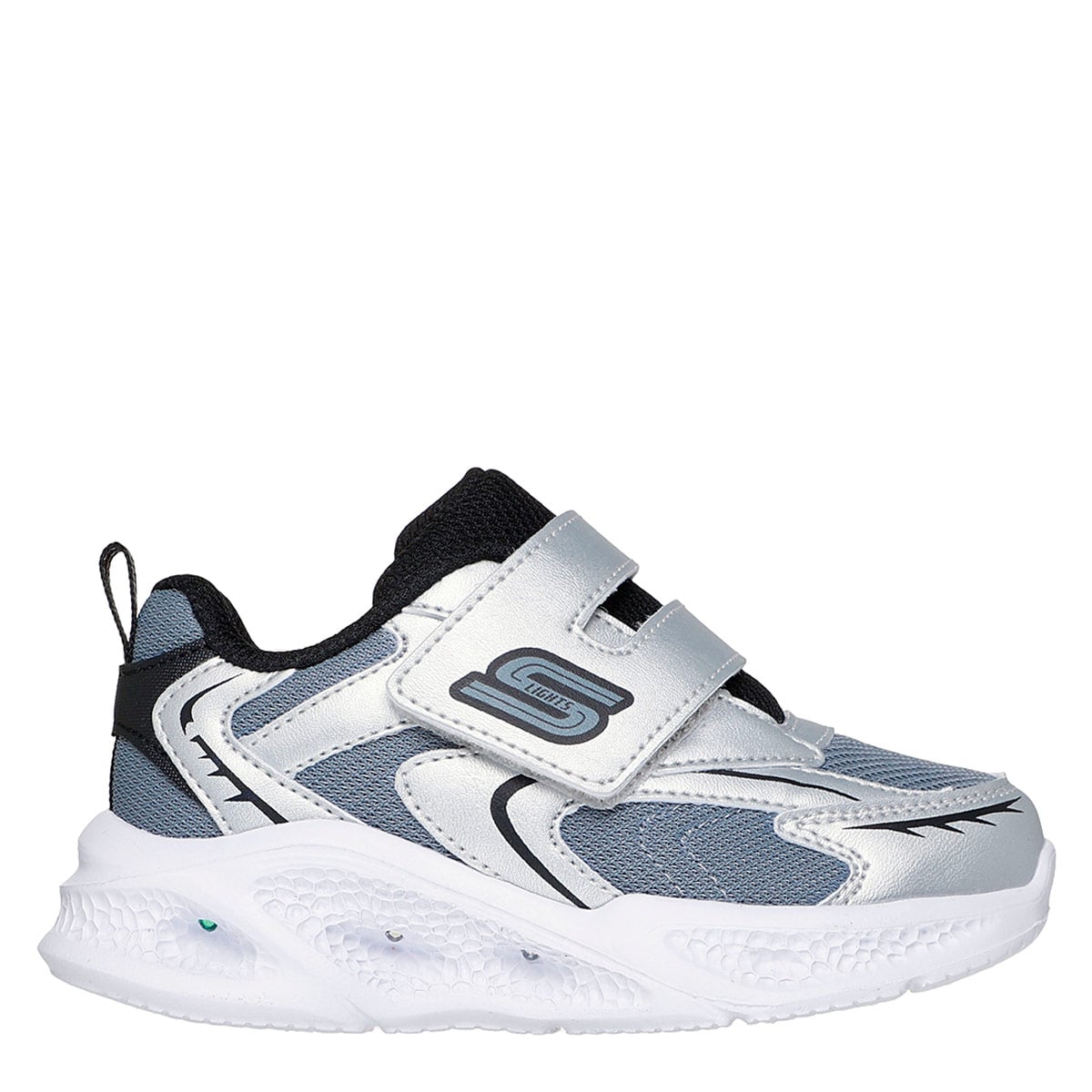 ZAPATILLAS NIÑO SKECHERS CASUALES PLATEADO METEOR-LIGHTS - 1