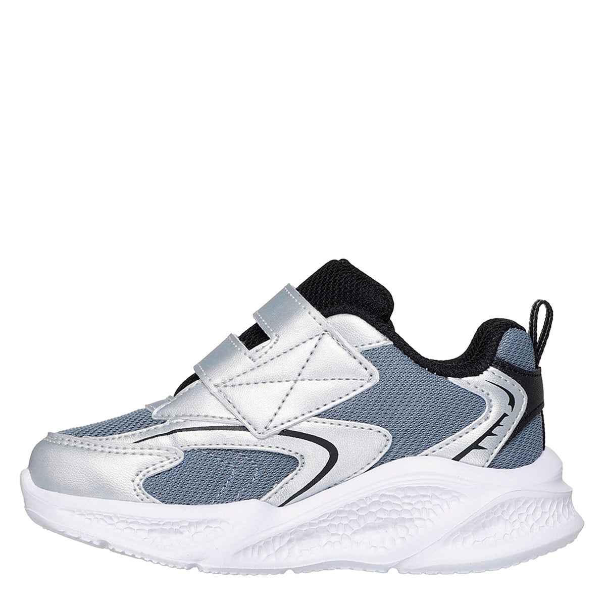 ZAPATILLAS NIÑO SKECHERS CASUALES PLATEADO METEOR-LIGHTS - 3
