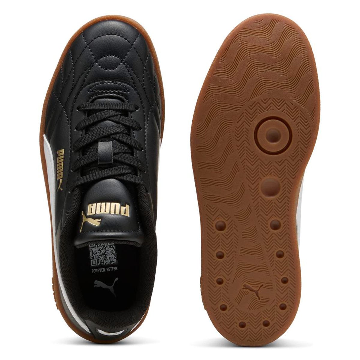 ZAPATILLAS UNISEX PUMA URBANAS NEGRO CLUB II INDOOR JR - 4