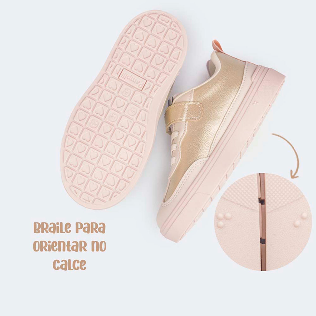 ZAPATILLAS NIÑA PAMPILI CASUALES NUDE - 4