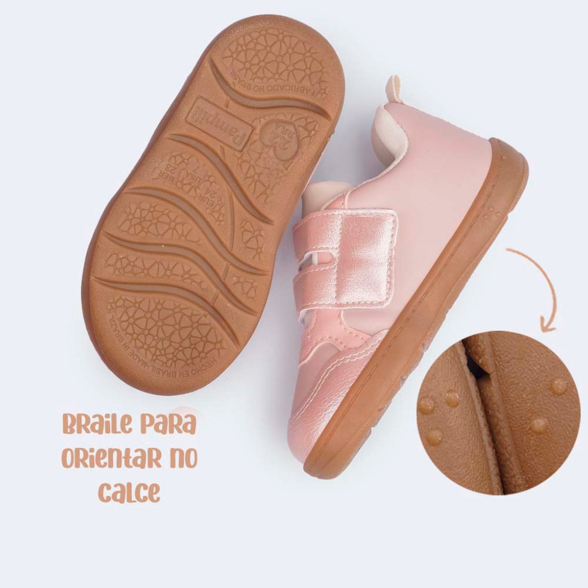 ZAPATILLAS NIÑA PAMPILI CASUALES ROSADO - 4