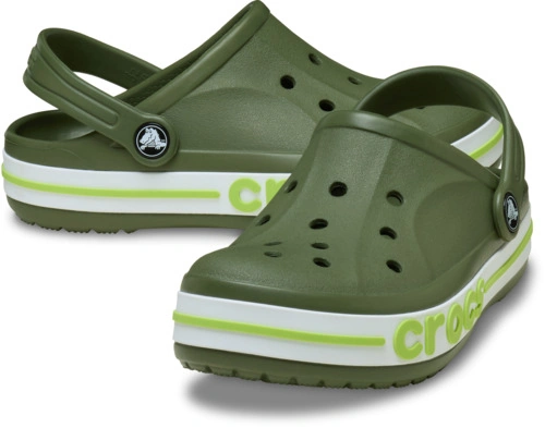 ZUECOS NIÑO BAYABAND CLOG K ARMY GREEN/LIME PUNC - 3