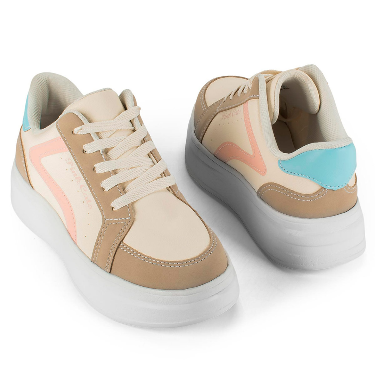 ZAPATILLAS NIÑA PINK CATS BEIGE V6210-V6212-0002 - 4