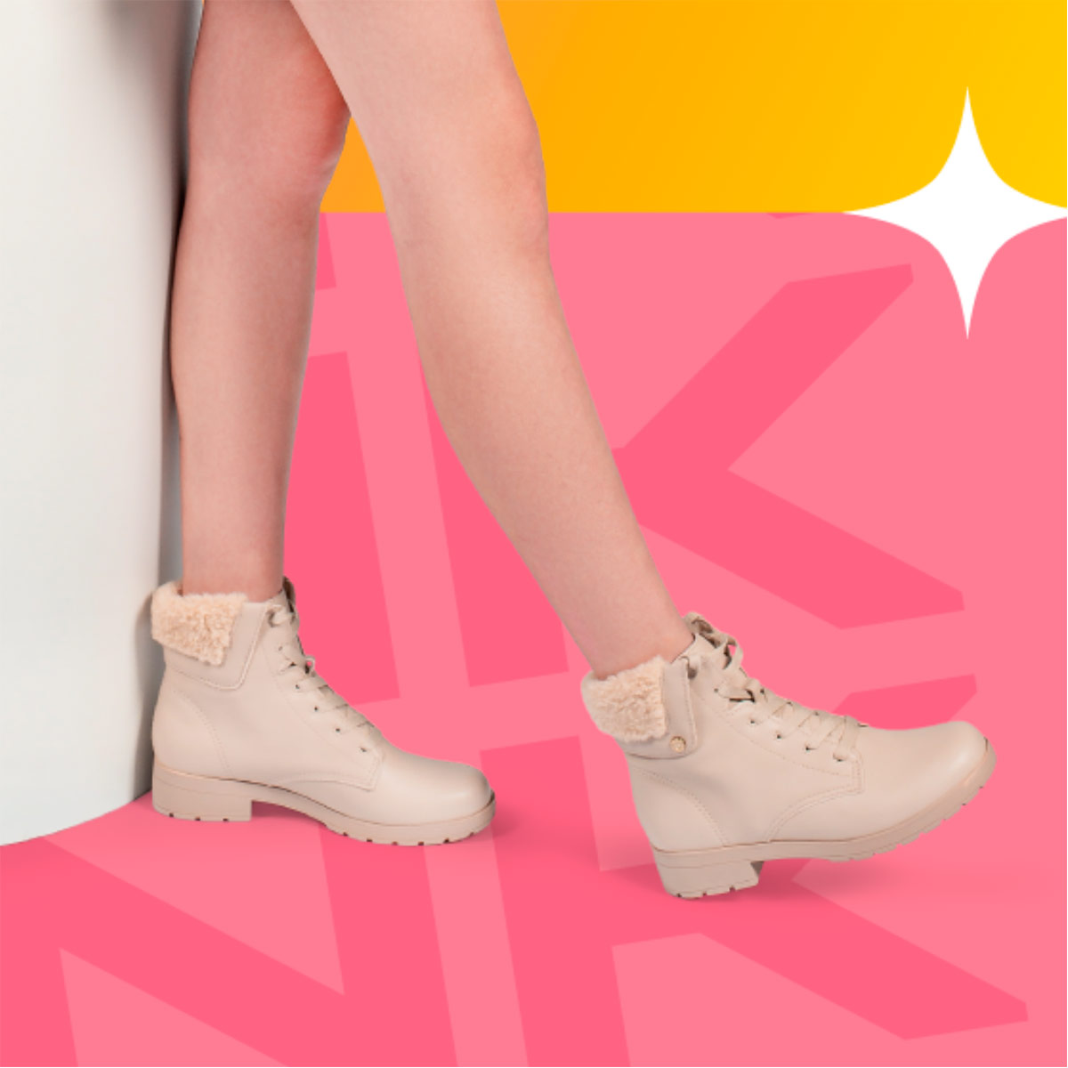 BOTINES NIÑA PINK CATS BEIGE V6050-V6054-0002 - 2