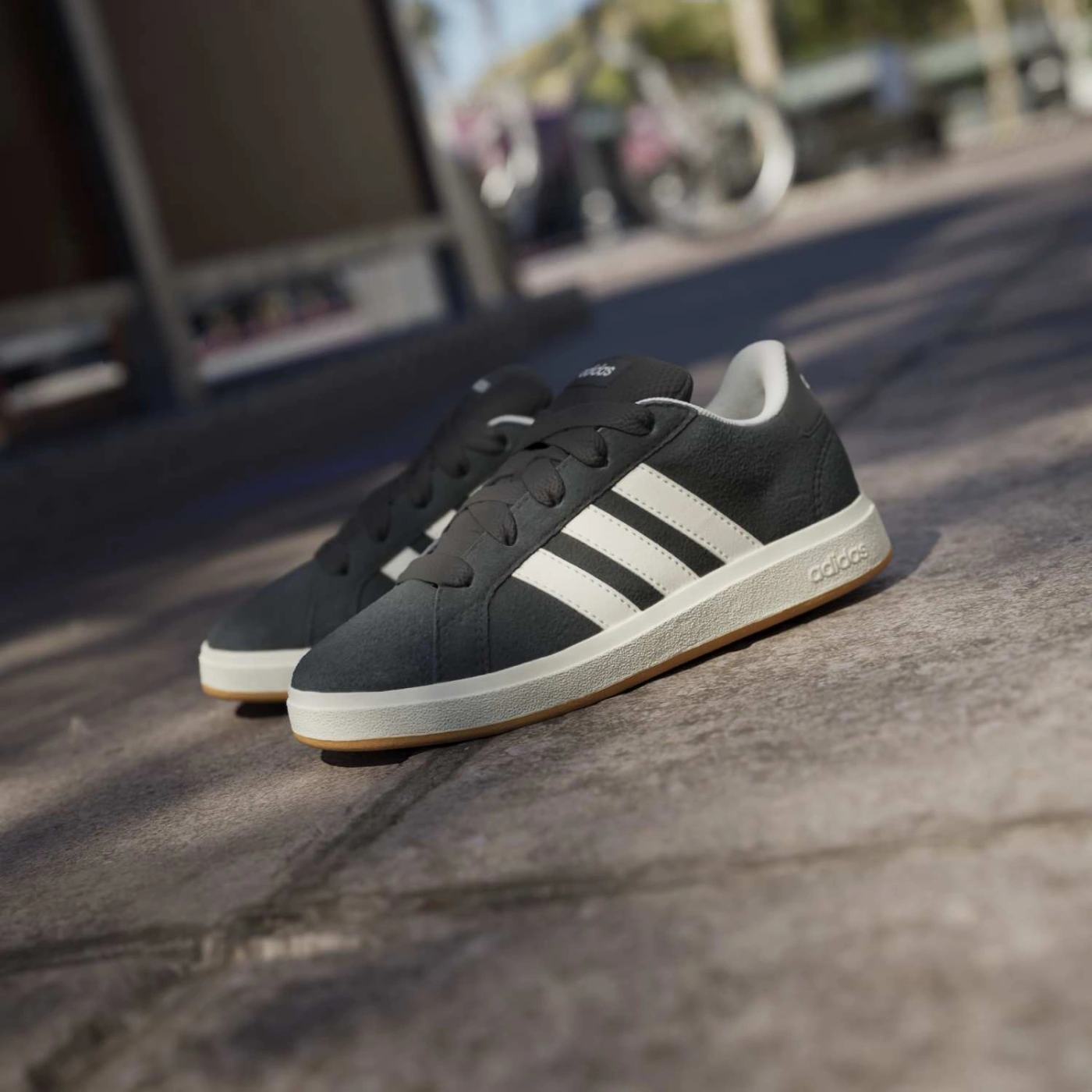 ZAPATILLAS NIÑO ADIDAS URBANAS NEGRO GRAND COURT 00S CUERO - 5