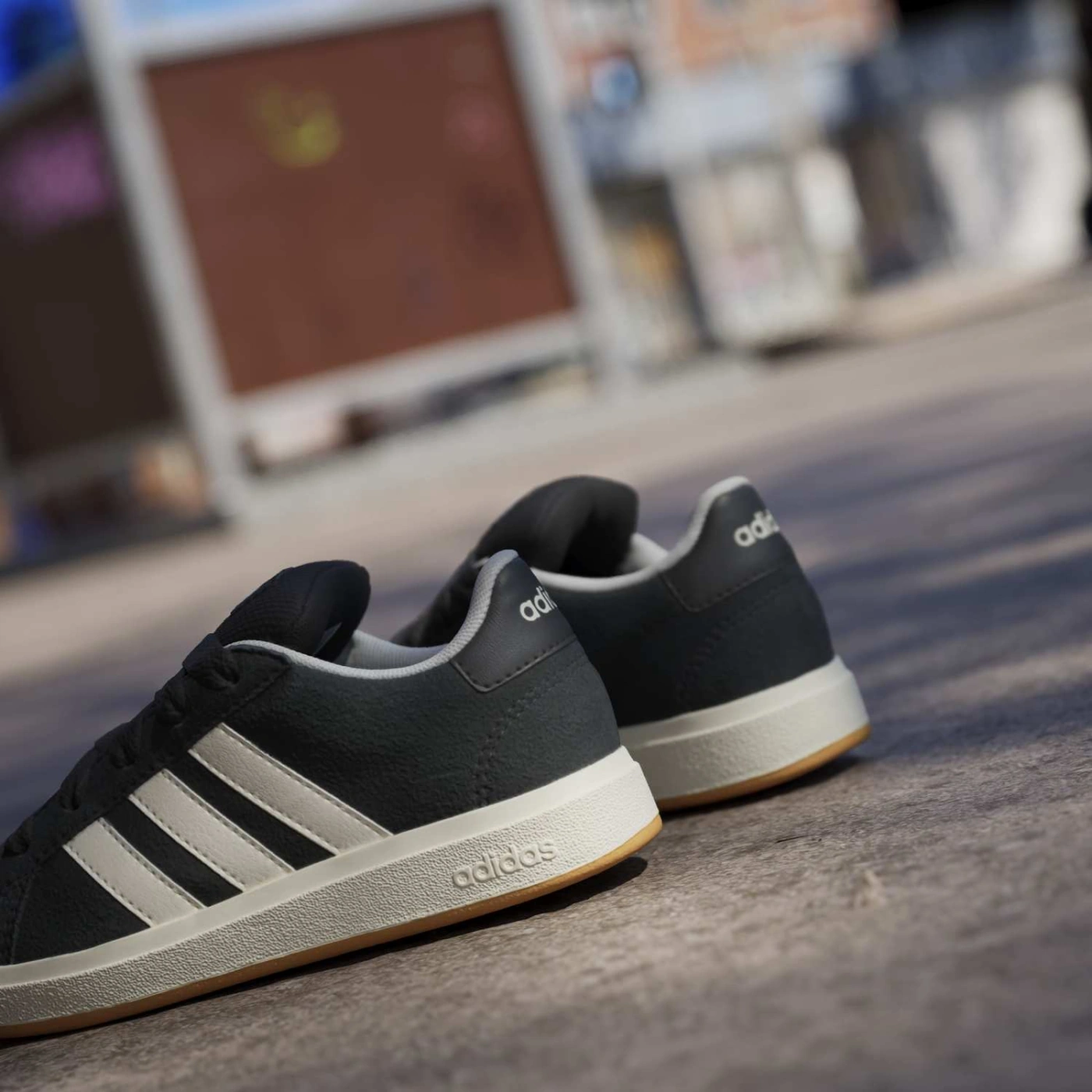 ZAPATILLAS NIÑO ADIDAS URBANAS NEGRO GRAND COURT 00S CUERO - 6