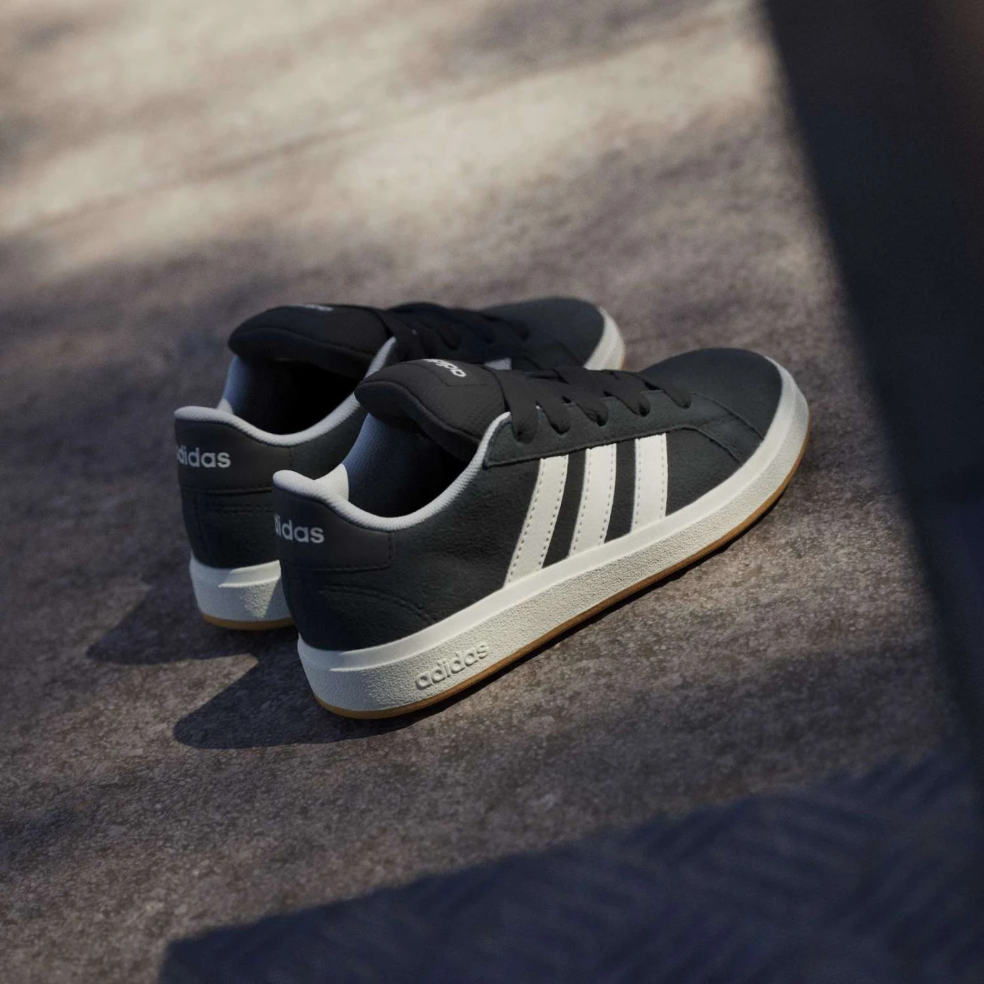 ZAPATILLAS NIÑO ADIDAS URBANAS NEGRO GRAND COURT 00S CUERO - 7
