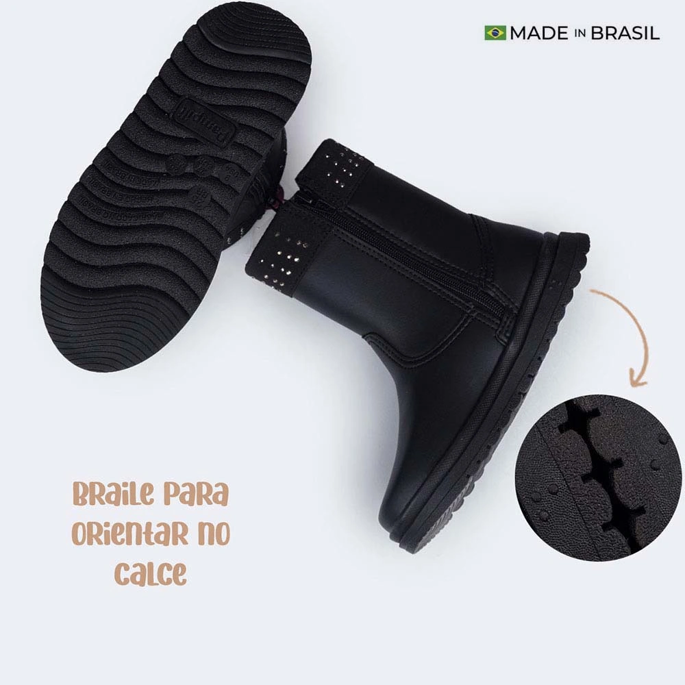 BOTINES NIÑA PAMPILI NEGRO - 4