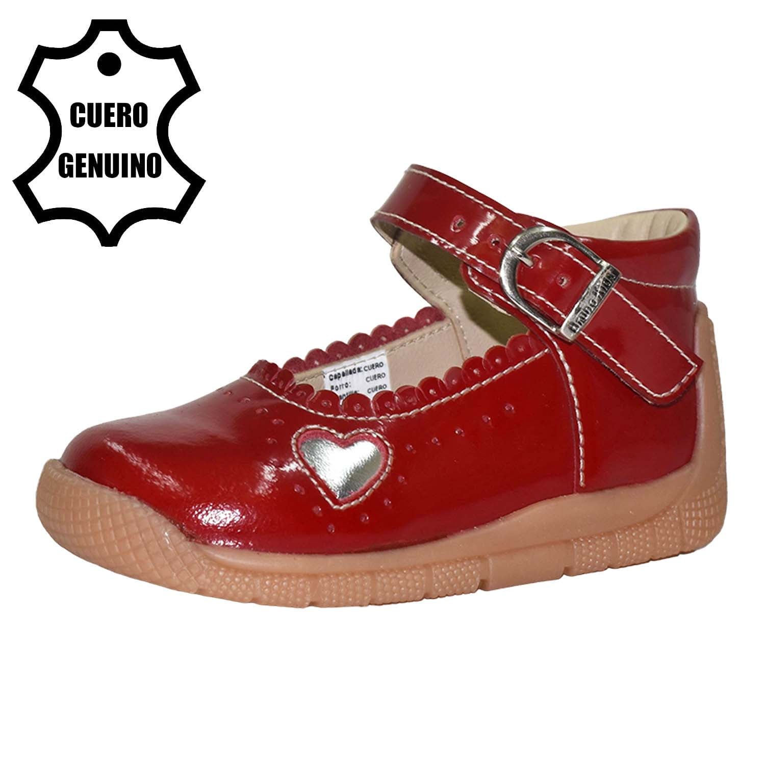 ZAPATOS DE VESTIR NIÑA BRUNO KIDS ROJO PRIMEROS PASOS NIÑA CUERO - 1