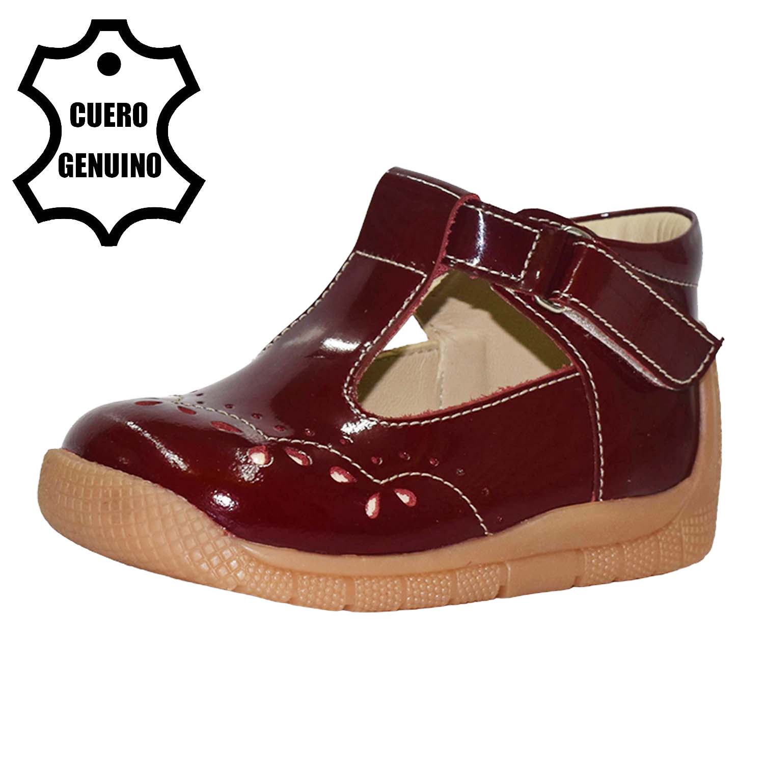ZAPATOS DE VESTIR NIÑA BRUNO KIDS ROJO PRIMEROS PASOS NIÑA CUERO - 1