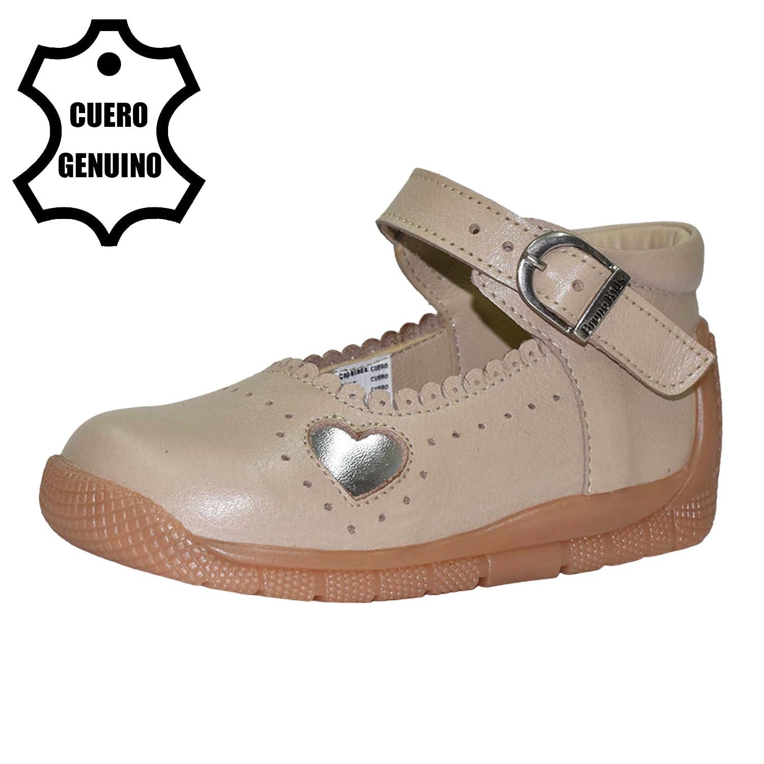 ZAPATOS DE VESTIR NIÑA BRUNO KIDS BEIGE PRIMEROS PASOS NIÑA CUERO - 1