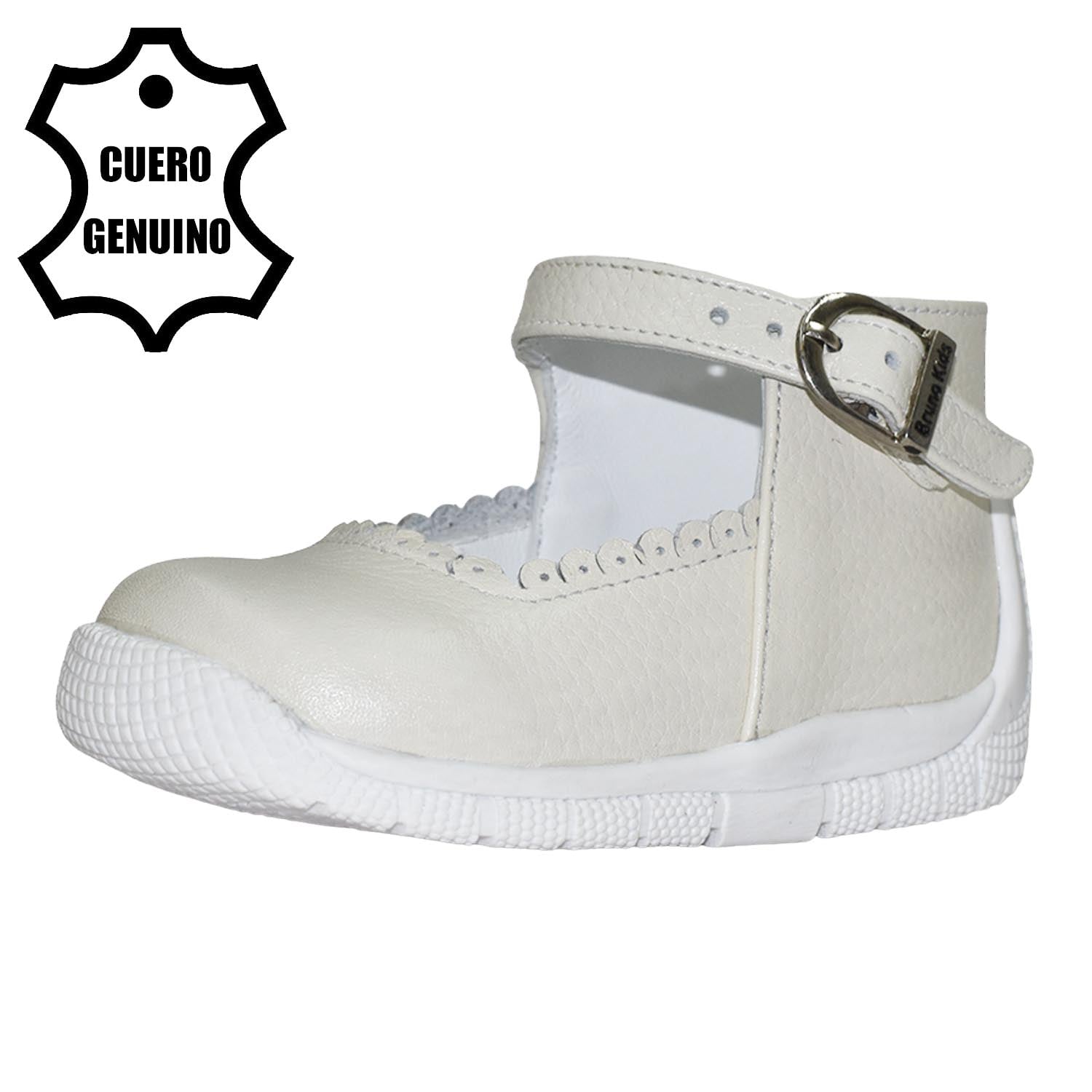 ZAPATOS DE VESTIR NIÑA BRUNO KIDS BLANCO PRIMEROS PASOS NIÑA CUERO - 1
