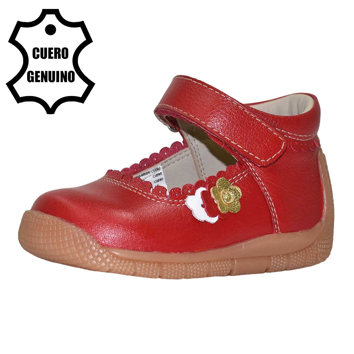 ZAPATOS DE VESTIR NIÑA BRUNO KIDS ROJO PRIMEROS PASOS NIÑA CUERO - 1